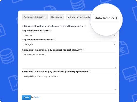 Widget AutoPłatności Fakturownia – konfiguracja automatycznego wystawiania faktur po płatności