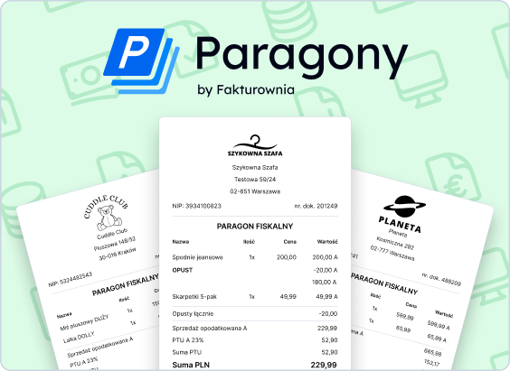 Paragony.pl by Fakturownia – przykładowe e-paragony i paragony fiskalne różnych firm