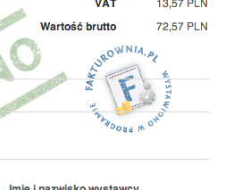 pieczęć na fakturze