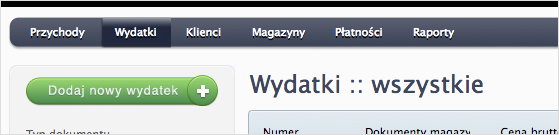 wszystkie wydatki