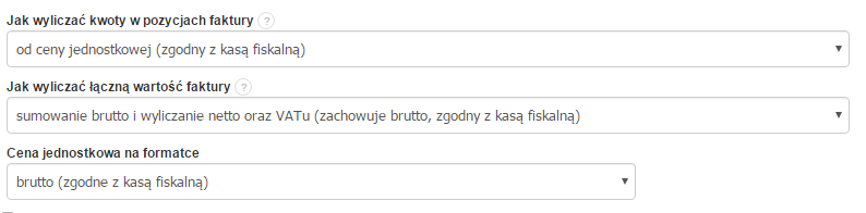 metody przeliczania kwot na fakturze