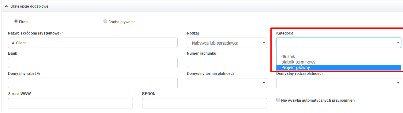 kategoryzowanie klientów