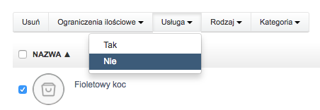 zarządzanie produktami