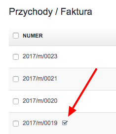 faktury wystawione do paragonów