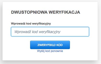 dwustopniowa weryfikacja logowania