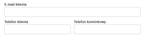 wyświetlany numer telefonu komórkowego klienta