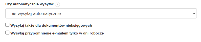 Wysyłaj przypomnienie e-mailem tylko w dni robocze