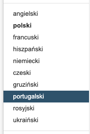 partugalski interface
