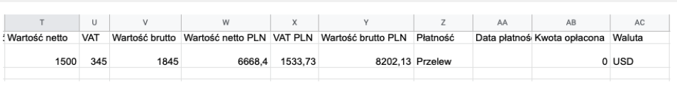 Eksport faktur do xls. Fakturownia.pl