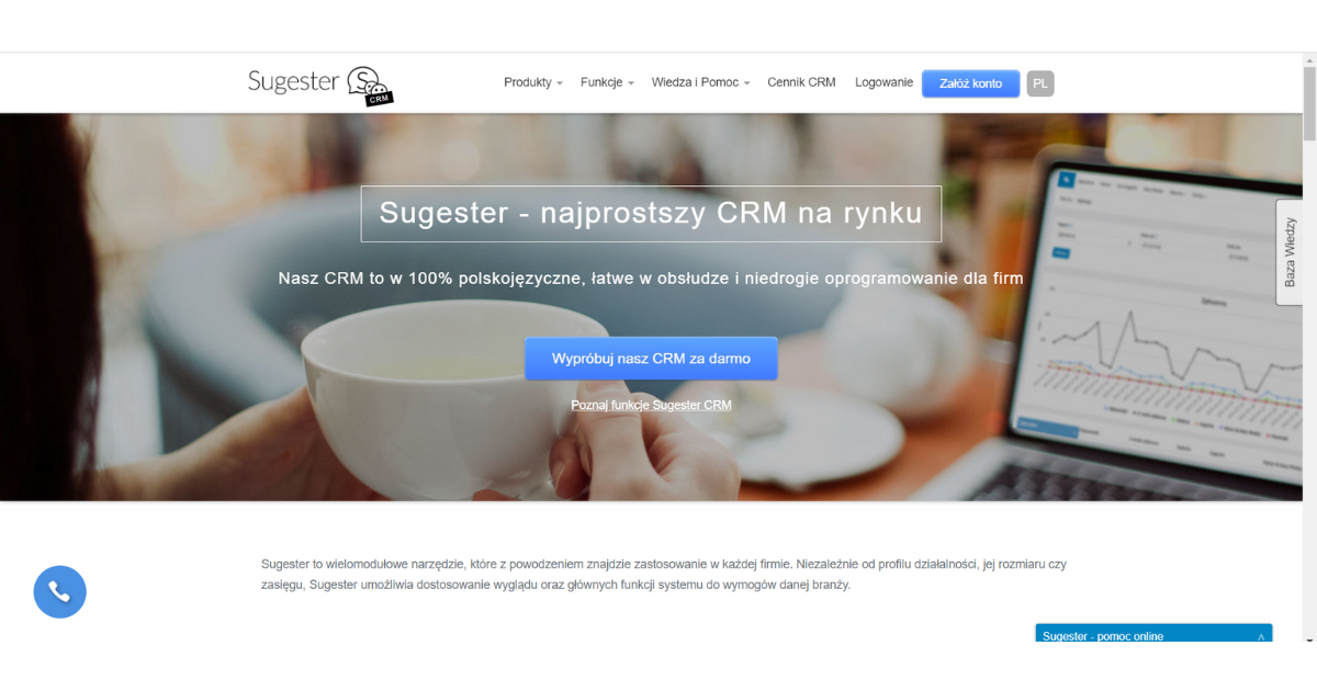 sugester najprostszy crm na rynku