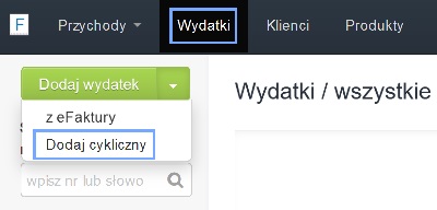 wydatek cykliczny