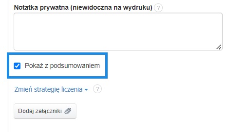 pokaż z podsumowaniem oferta cenowa