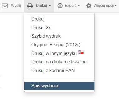spis wydania drukuj