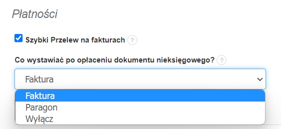 dokumenty księgowe szybki przelew