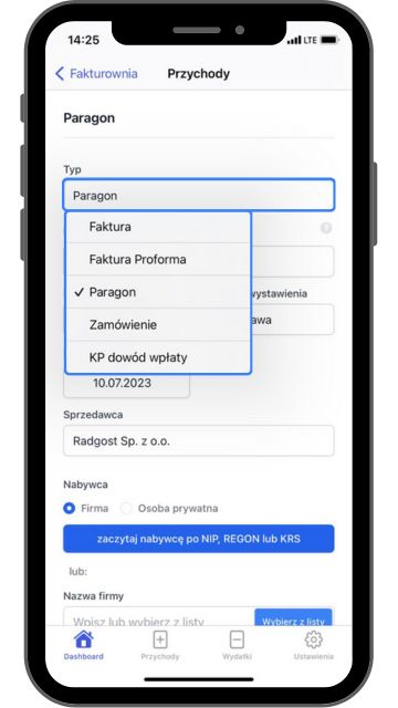 typ dokumentu mobile