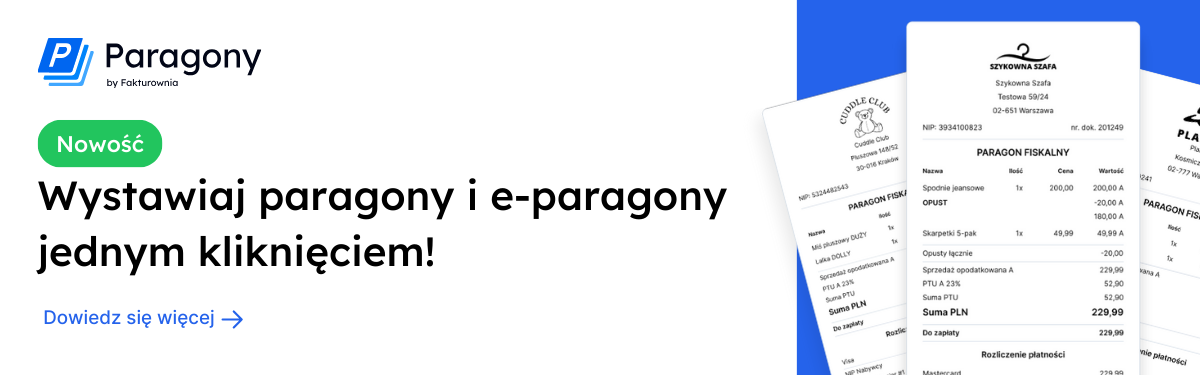 Nowość w Paragony.pl – wystawiaj paragony i e-paragony jednym kliknięciem