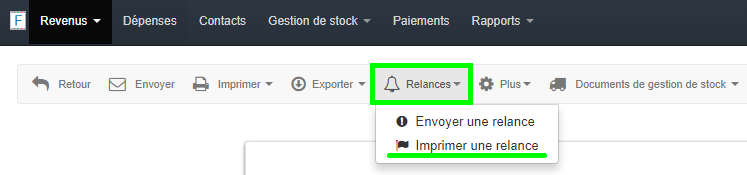 Facturation Facture Impayé Retard Paiement Relance Courrier