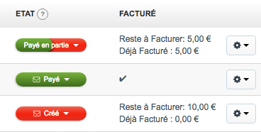 Facturation Facture Acompte Solde Devis Facturé Avancement