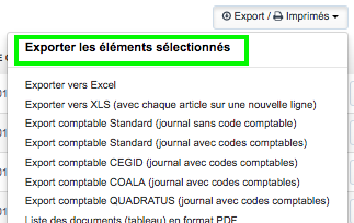 Facturation Facture Document Comptable Export Excel