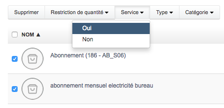 Facturation Produit Service Article Marchandise Stock