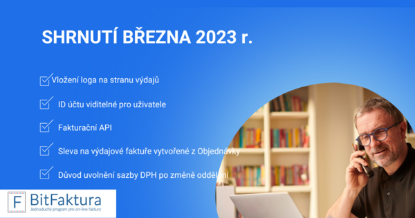 Shrnutí novinek v systému - březen 2023
