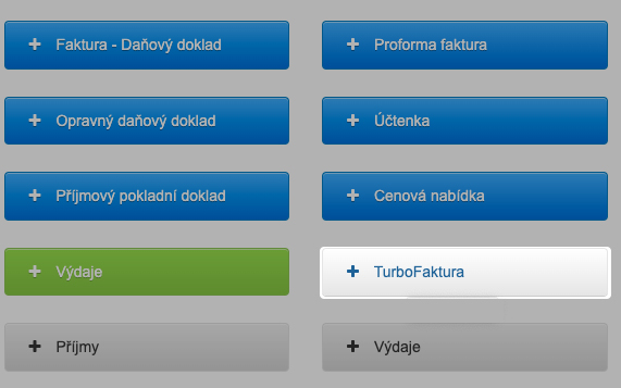 TurboFaktúra - nastavenia účtu