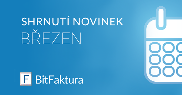 Shrnutí novinek za březen 2020