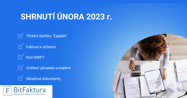 Shrnutí novinek v systému - únor 2023