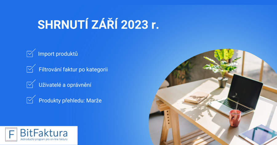 Shrnutí novinek v systému - září 2023