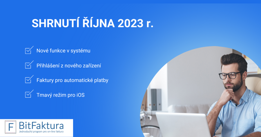 Shrnutí novinek v systému - říjen 2023