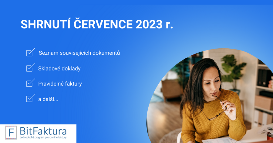 Shrnutí novinek v systému - červenec 2023