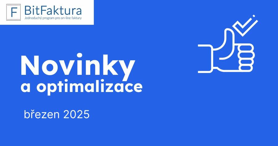 Novinky a optimalizace - březen 2025