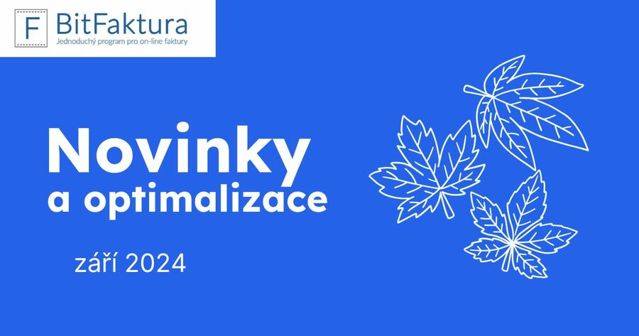Novinky a optimalizace - září 2024