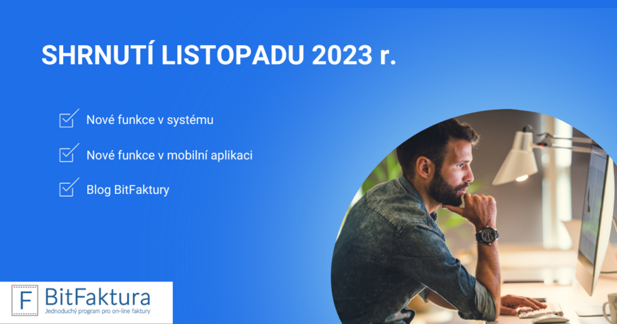 Shrnutí novinek v systému - listopad 2023