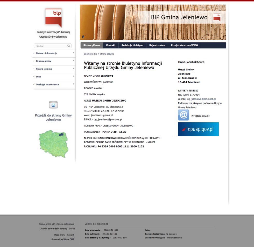 Szablon biały