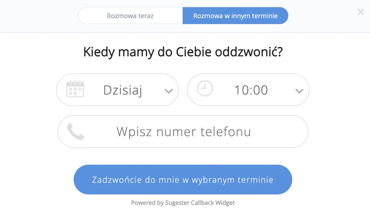 Przykład formularza na stronę do zapisania się na odbiór ebooka