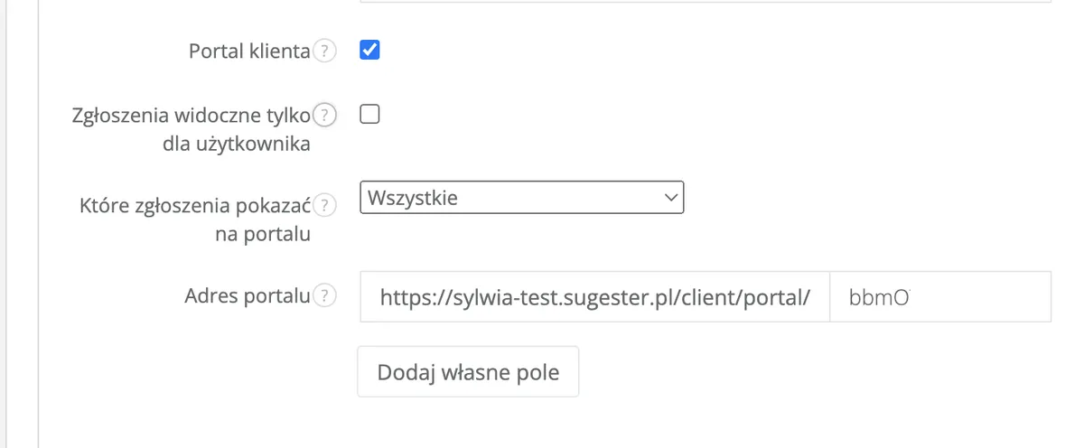 Osoba odpowiedzialna za zgłoszenie na portalu klienta