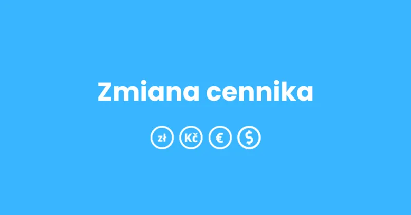 Zmiany w cenniku