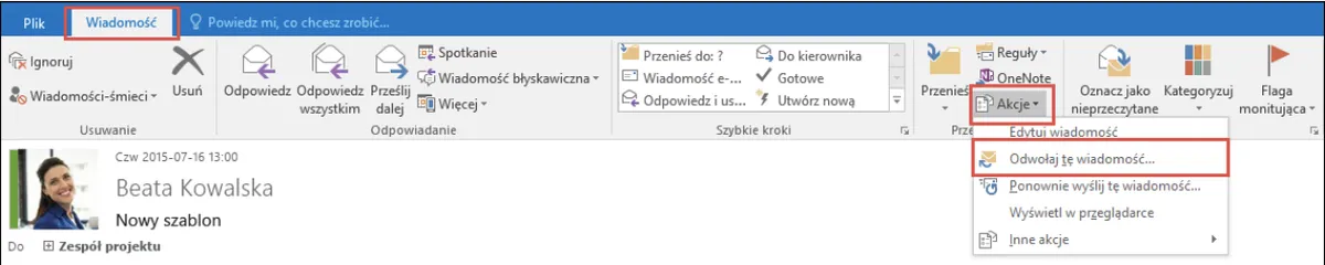 Niebieski przycisk do anulowania wysyłki