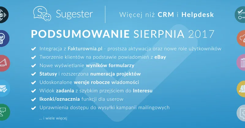 Ostatni miesiąc wakacji miesiącem integracji - podsumowanie sierpnia 2017