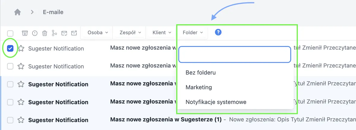 Utwórz zadanie z komentarza do zadania