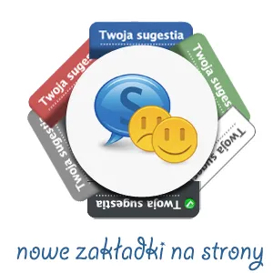 Wysyp kolorowych zakładek sugestii
