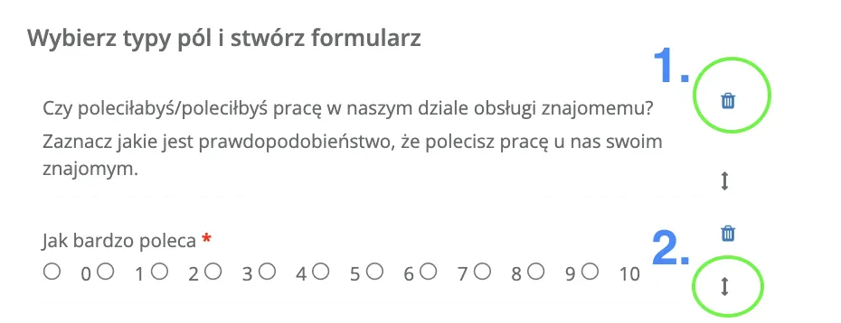 zmiana kolejności pól w ankiecie