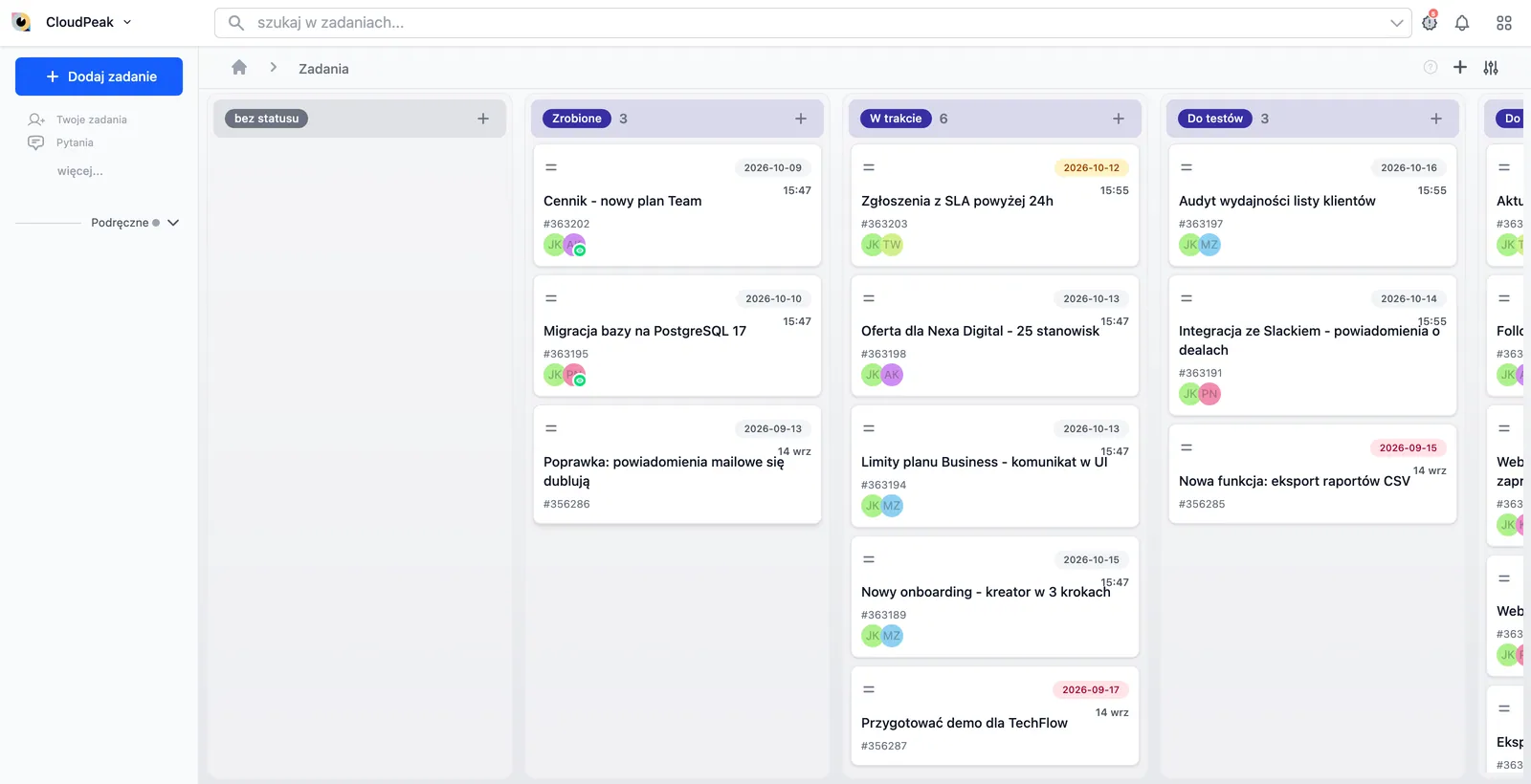 Sugester - Kanban task board