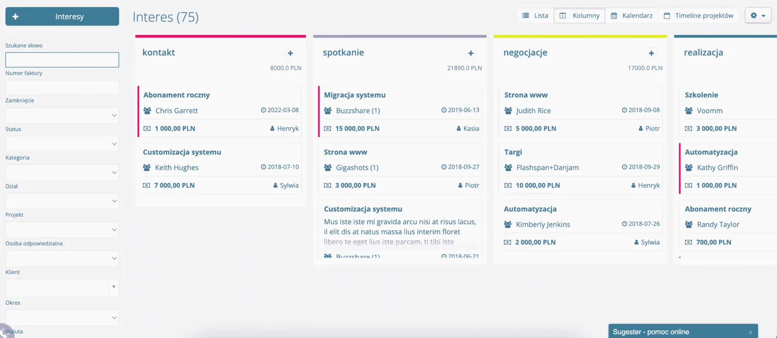 Manage your sales pipeline